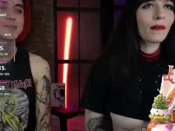 abyssknight666 — GOAL: Undress [250 tokens remaining] New couple here #couple #domi #tattooed #goth #new
