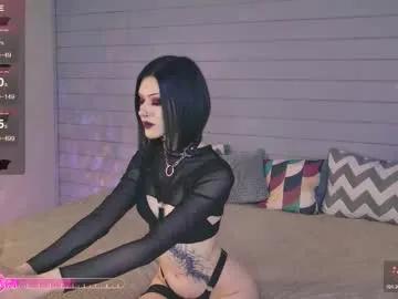 velvetrixx — GOAL: take off bra for 7 min [216 tokens remaining] I'm here to awaken your deepest desires #goth #skinny #longnails #new #makeup